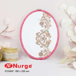 П'яльця Nurge овальні каучукові з підвісом 230-9 (180х230 мм.)